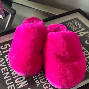 Vibrant Pink Ugg Slippers
